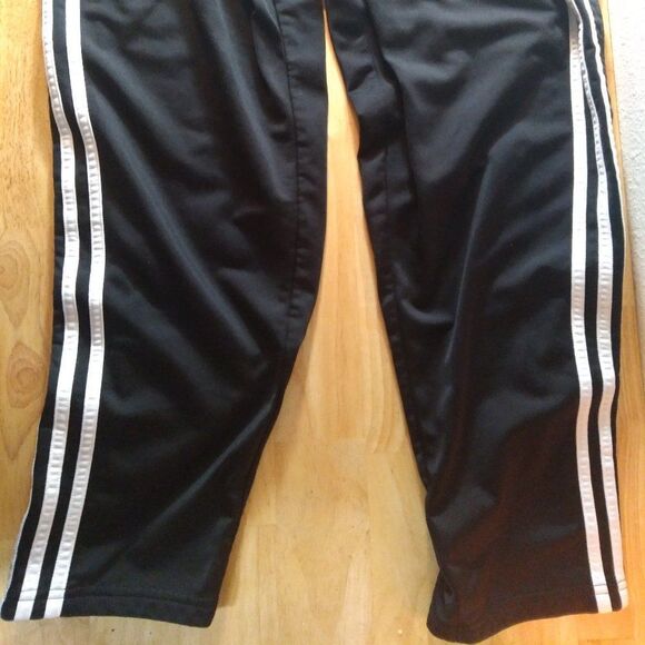 Vintage Adidas 3 Stripe Snap Sweatpants Joggers - Picture 3 of 8